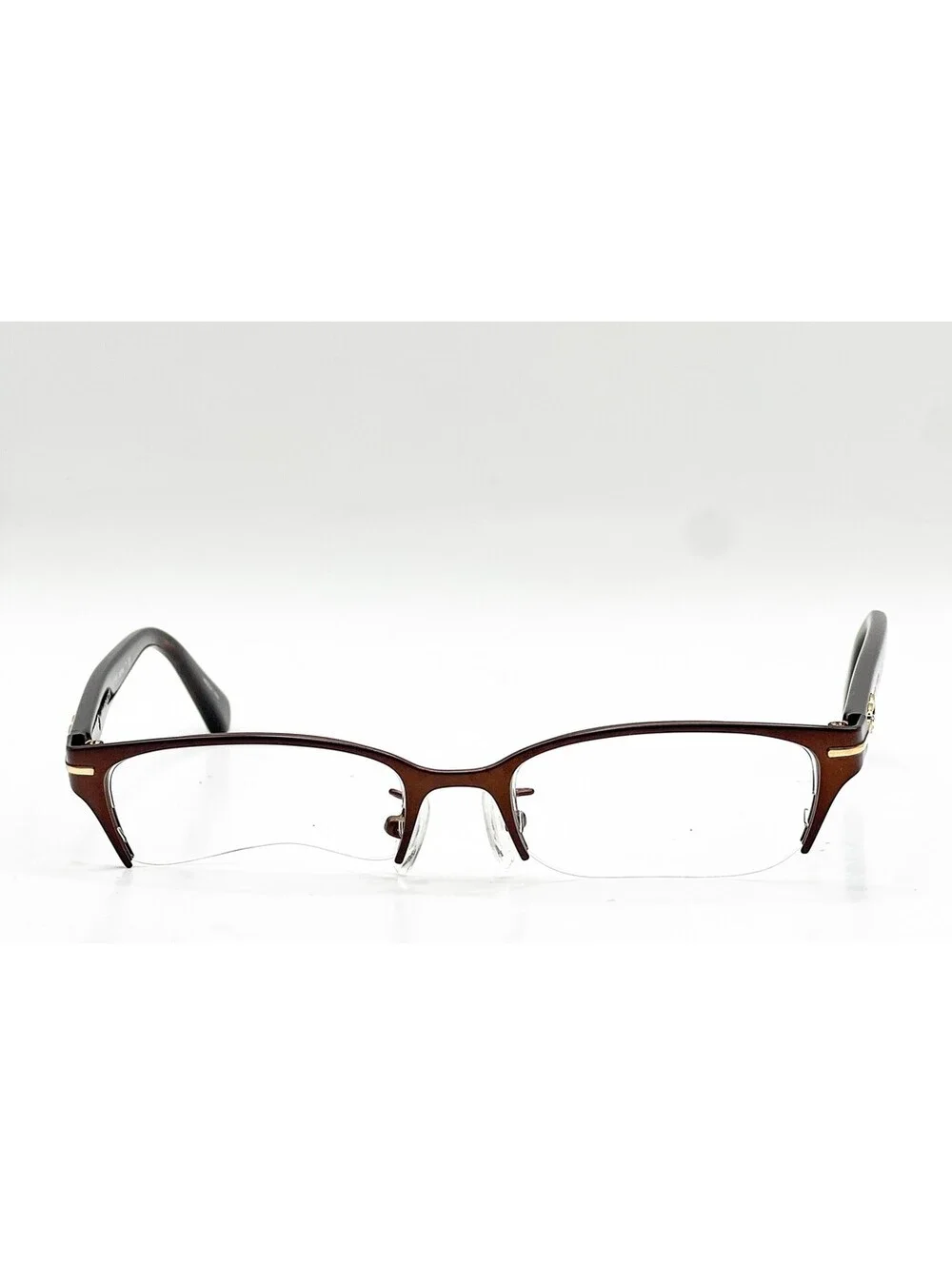 Coach HC 5058 9199 Satin Dark Brown Havana Cat Eye Eyeglass Frames 49-17-135